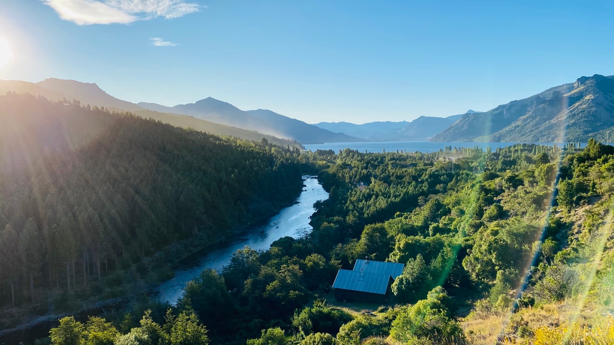 Paisaje de Villa Lago Meliquina